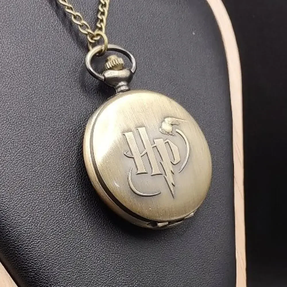 Gold Harry Potter Pocket Watch Hogwarts Cosplay Birthday Christmas Gift - NEW!